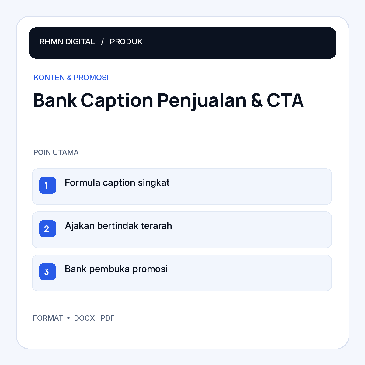Bank Caption Penjualan & CTA - Gambar 2