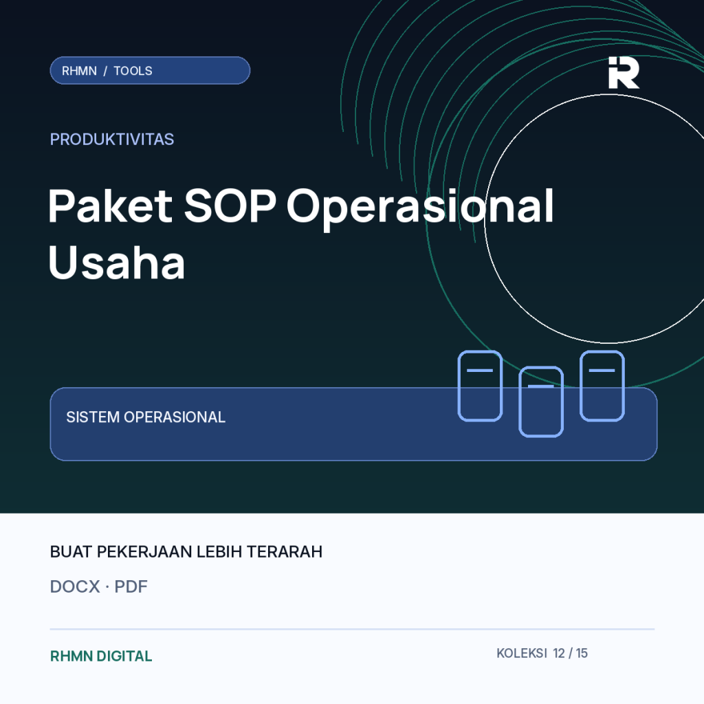 Cover Paket SOP Operasional Usaha