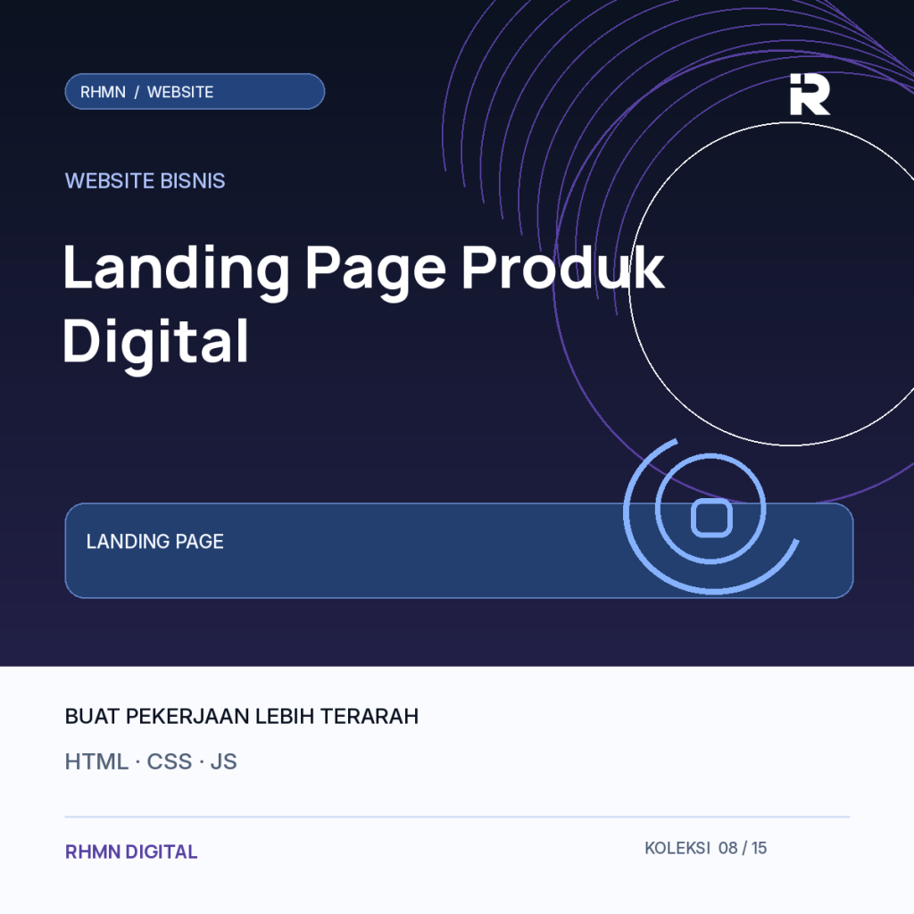 Cover Landing Page Produk Digital