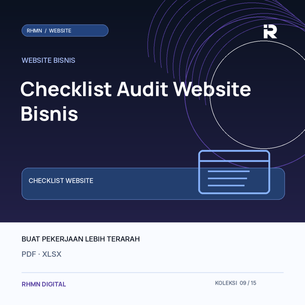 Cover Checklist Audit Website Bisnis